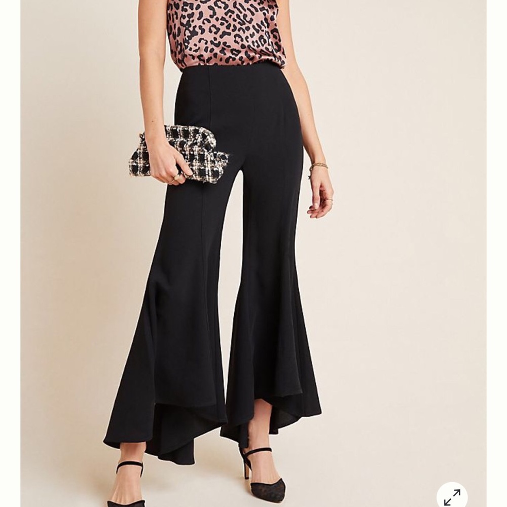 Anthropologie Zinnia Flare Trousers